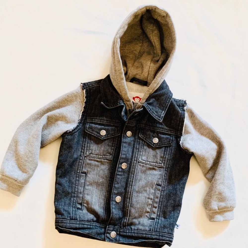 APPAMAN Hooded Denim Jacket